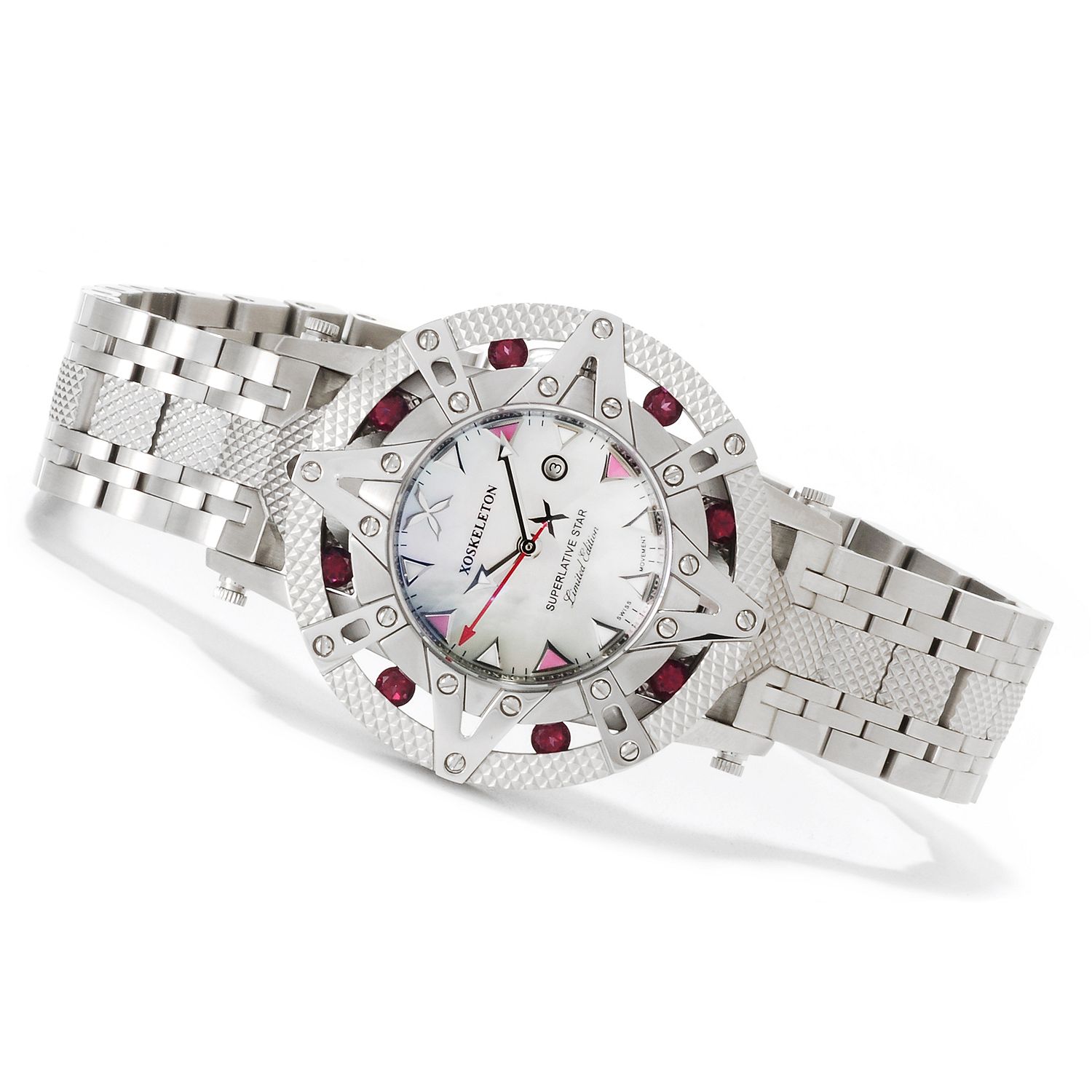 36 - XO Skeleton Women's Superlative Star Limited Edition Swiss Quartz Stainless Steel Watch