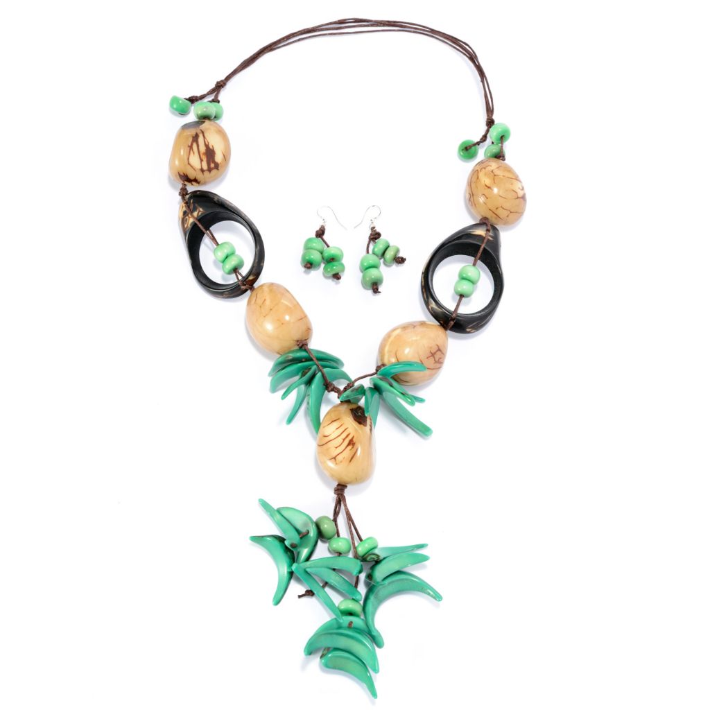 141-506 - Tagua Fashion Jewelryâ„¢ Multi Shape Bead Adjustable Y-Drop ...