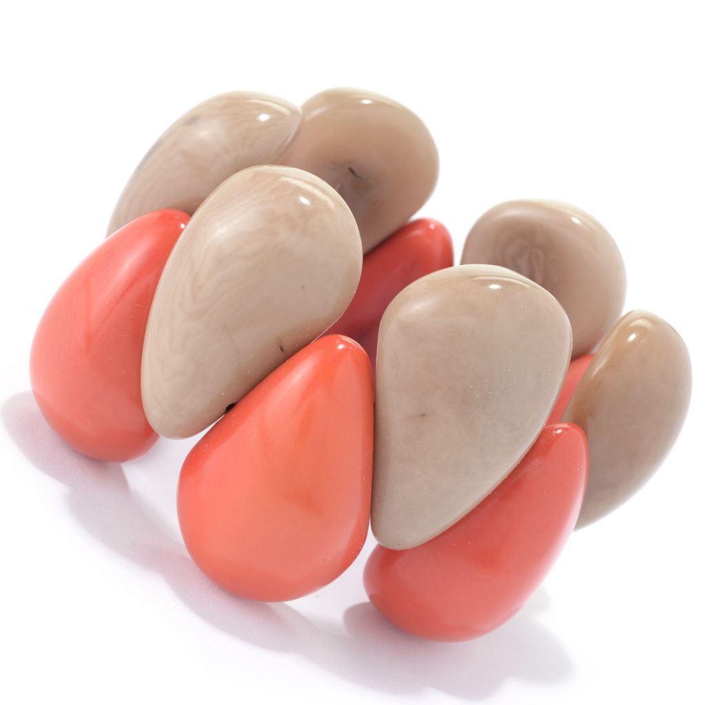 Tagua Fashion Jewelryâ„¢ Alternating Teardrop Stretch Bracelet - 142 ...