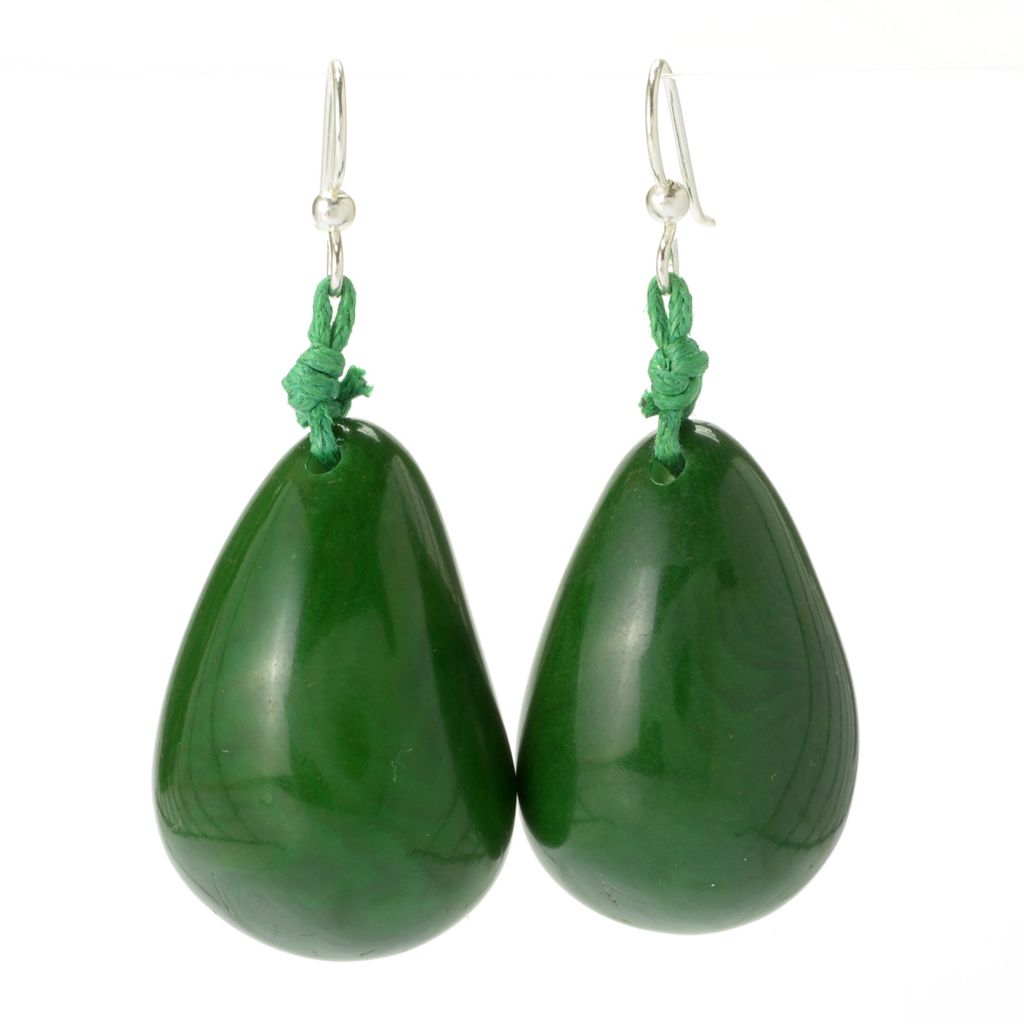 143-521 - Tagua Fashion Jewelryâ„¢ 2'' Pear Shaped Drop Earrings