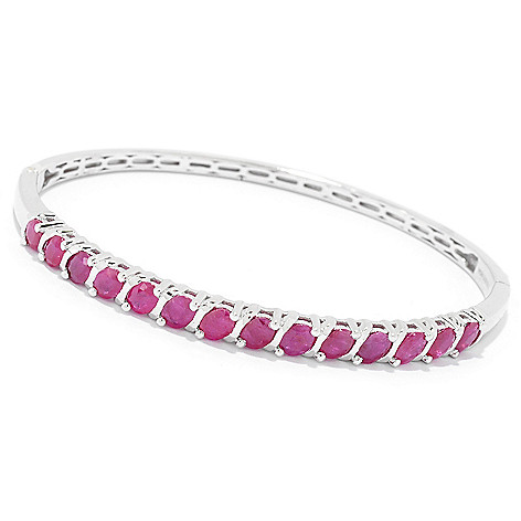 161-340- NYC II® Choice of Length 5.35ctw Burmese Ruby Bangle Bracelet