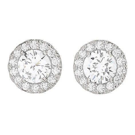 165-424- Victoria Wieck Collection Choice of Cut Halo Stud Earrings