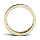 Yellow gold eternity band ring profile