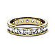 Yellow gold eternity band ring top