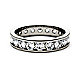 White gold eternity band ring top