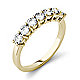 Yellow gold band ring