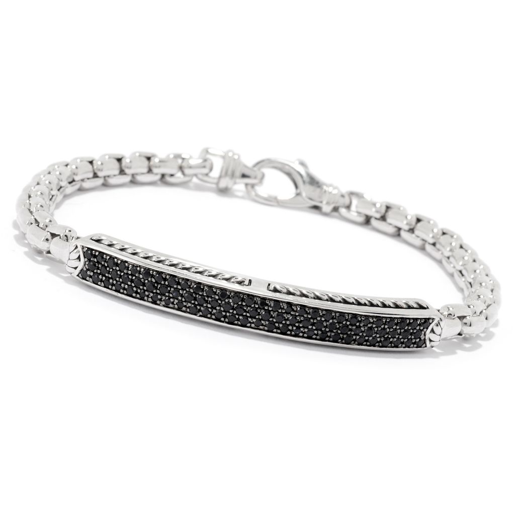 Men's black sapphire deals bracelet