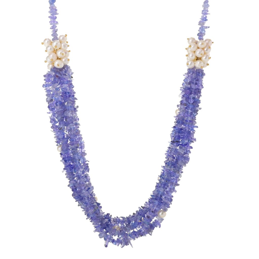 Isabel Beaded Magnetic Necklace in Blue | Mexicali Blues