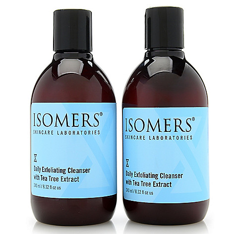 300-049- ISOMERS Skincare Daily Exfoliating Cleanser Duo 8.12 oz Each