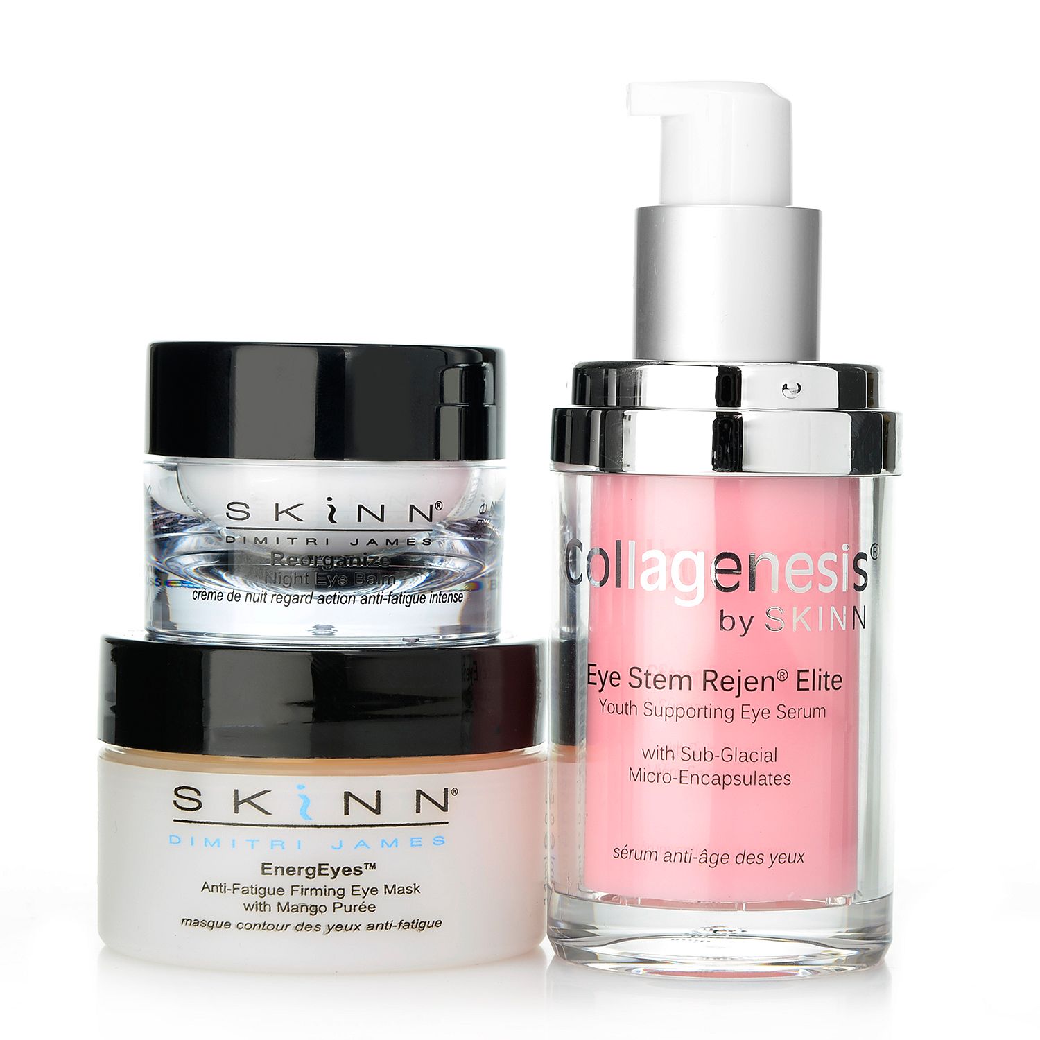 305-265- Skinn Cosmetics Eye Stem Rejen, Revitalizing Eye Mask & Night Eye Balm Trio
