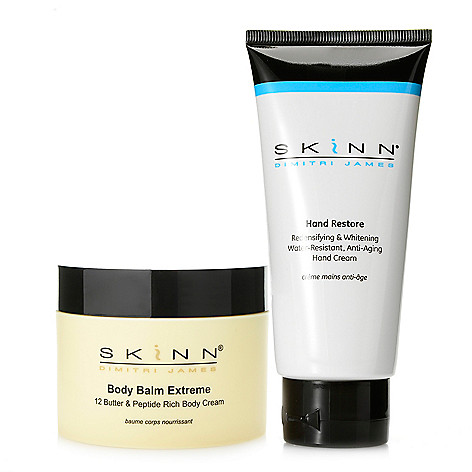 308-961- Skinn Cosmetics Hand Restore & Body Balm Extreme Hydration Duo 4 oz Each