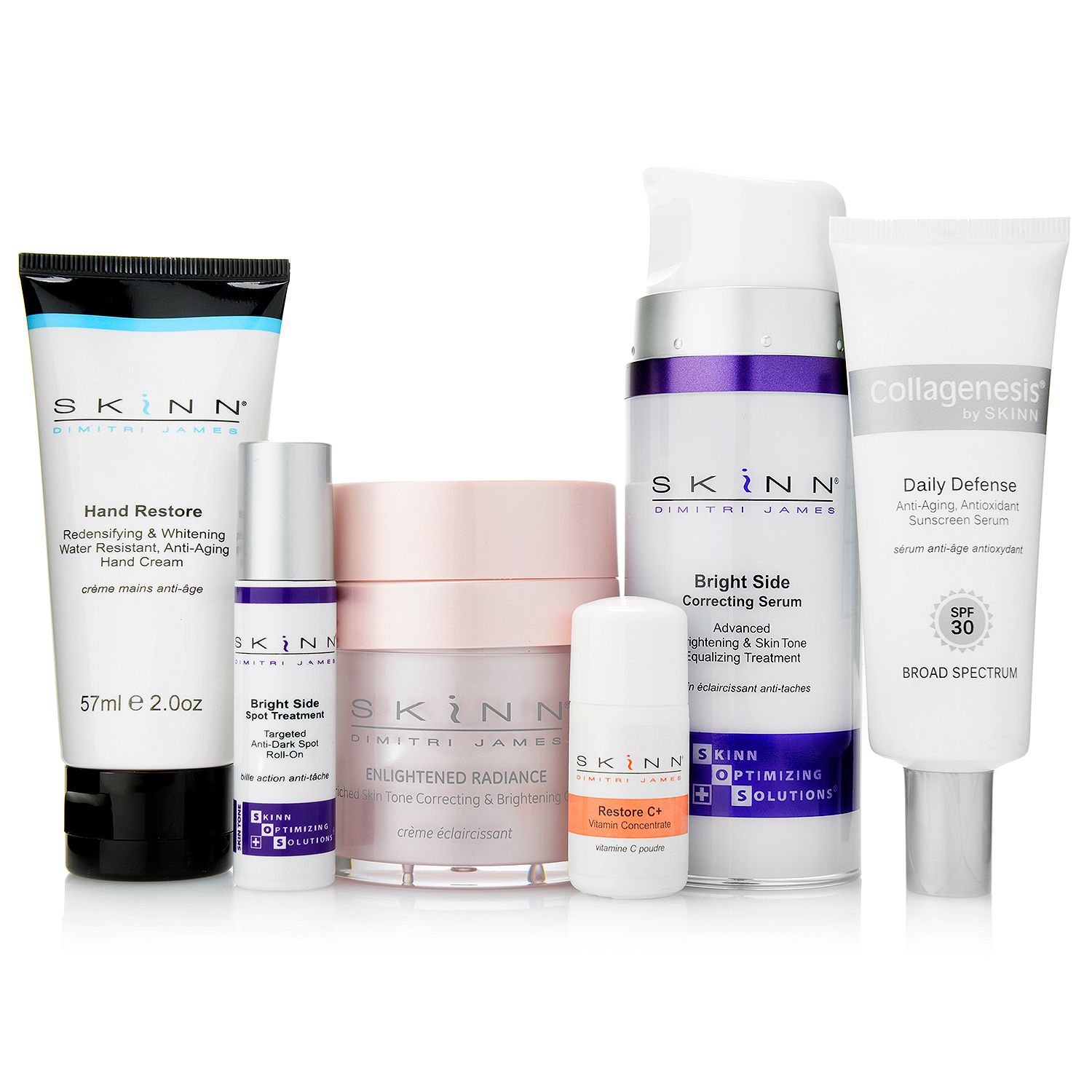 309-495 - Skinn Cosmetics Six-Piece Correct & Brighten Essentials w/ SPF