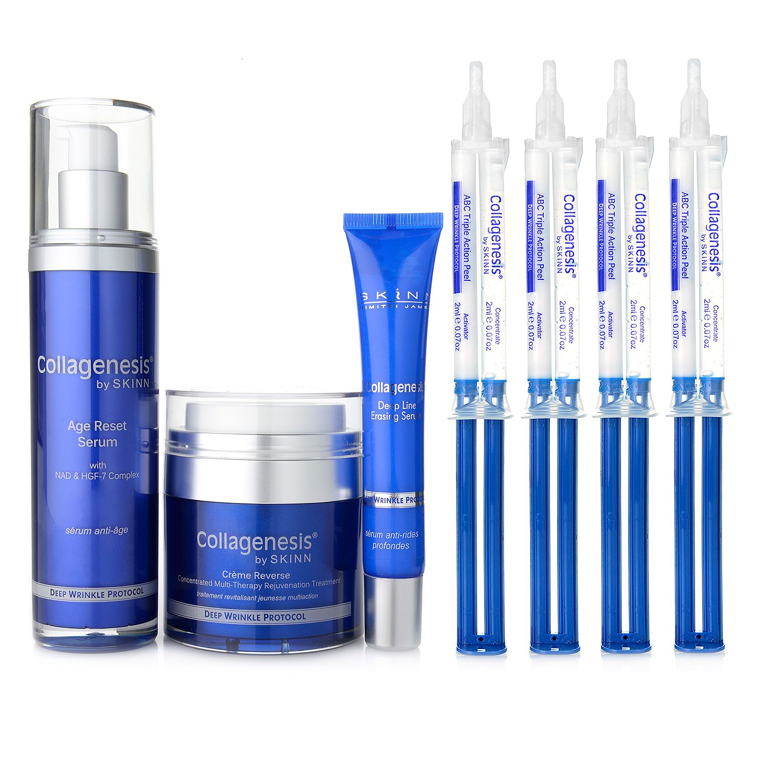 310-007- Skinn Cosmetics Seven-Piece Deep Wrinkle Protocol Anti-Aging Set