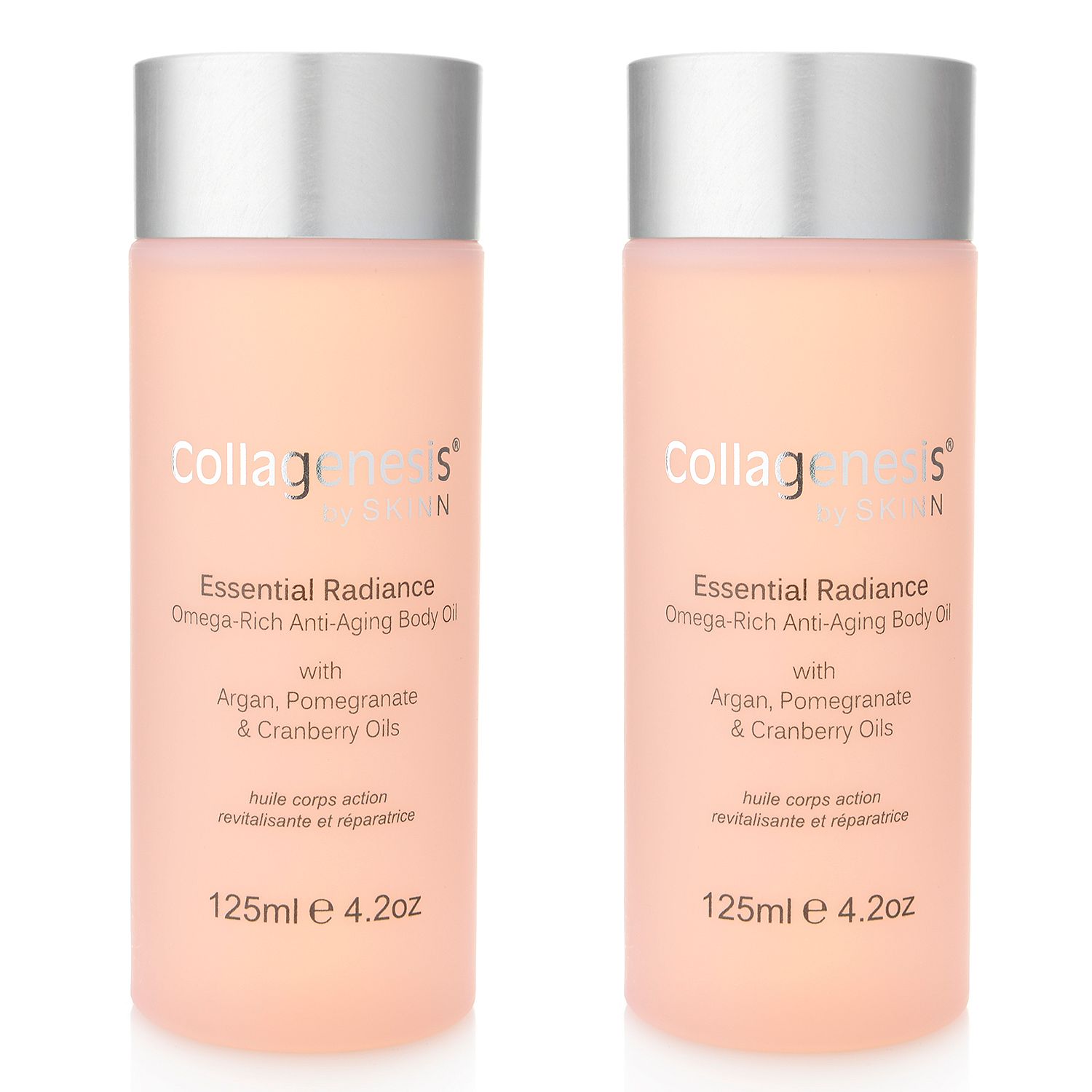 310-607- Skinn Cosmetics Essential Radiance Anti-Aging Body Oil Duo 4.2 oz Each