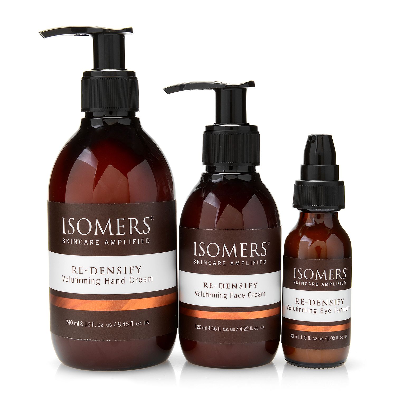 311-341- ISOMERS Skincare Three-Piece Volufirming Eye Formula, Face Cream & Hand Cream