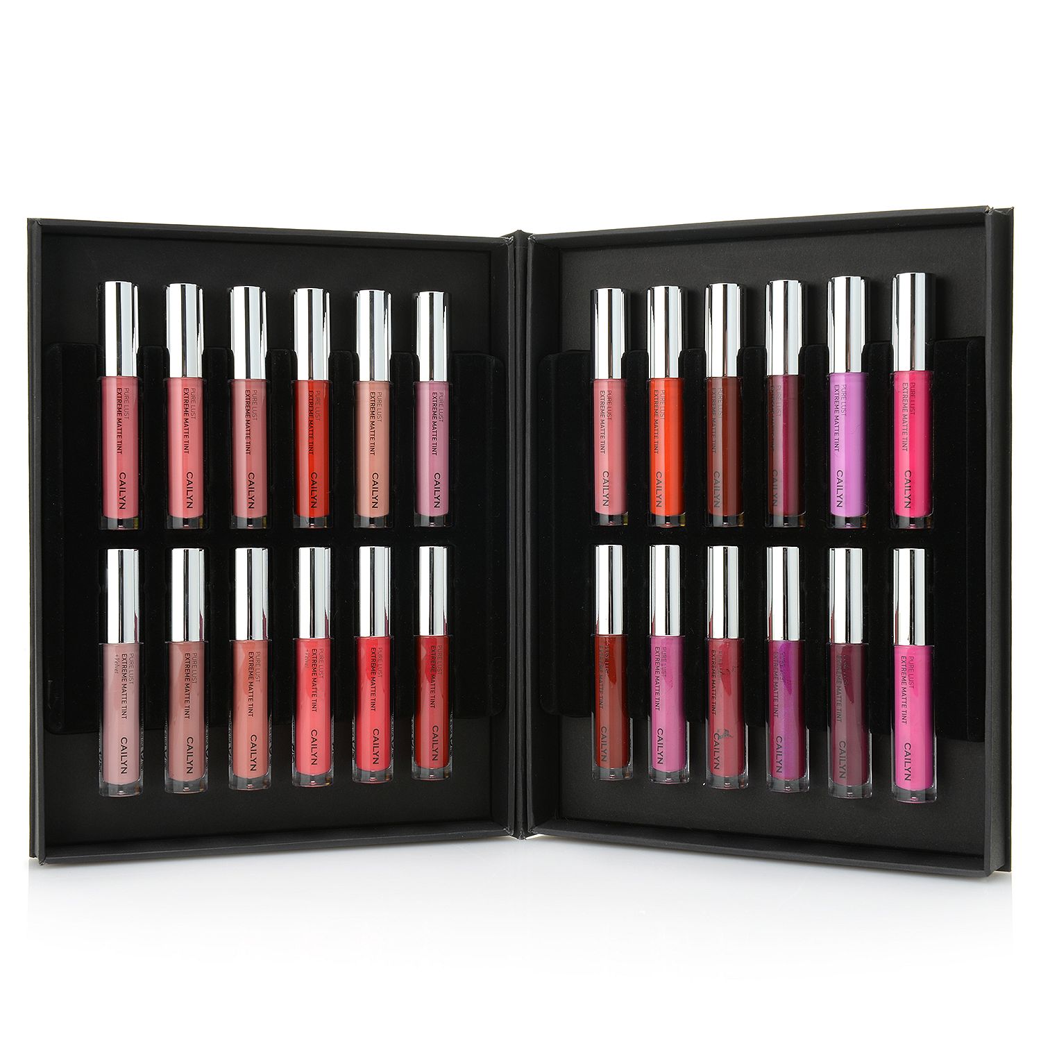 311-903- CAILYN Cosmetics 24-Piece Pure Lust Extreme Matte Lip Color Set
