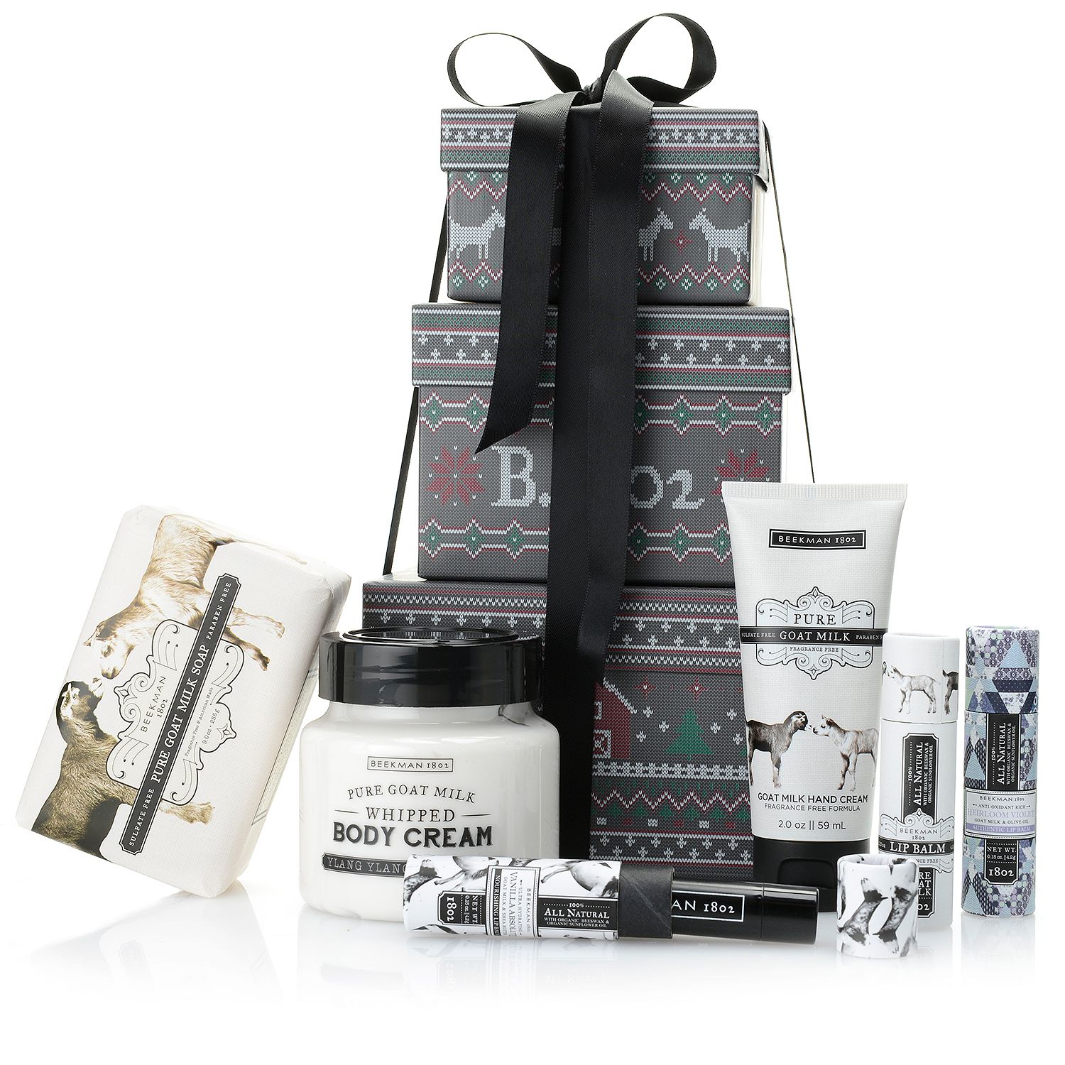 311-917- Beekman 1802 Six-Piece "Bundle up with Beekman" Collection w/ Three Gift Boxes