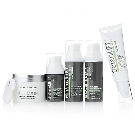 311-920- Skinn Cosmetics Four-Piece BotaniLift Anti-Aging System w/ Line Filling & Volumizing Mask