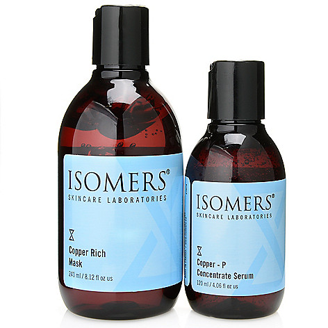 312-056- ISOMERS Skincare Copper-P Concentrate Serum & Copper Rich Mask Bonus Size Duo