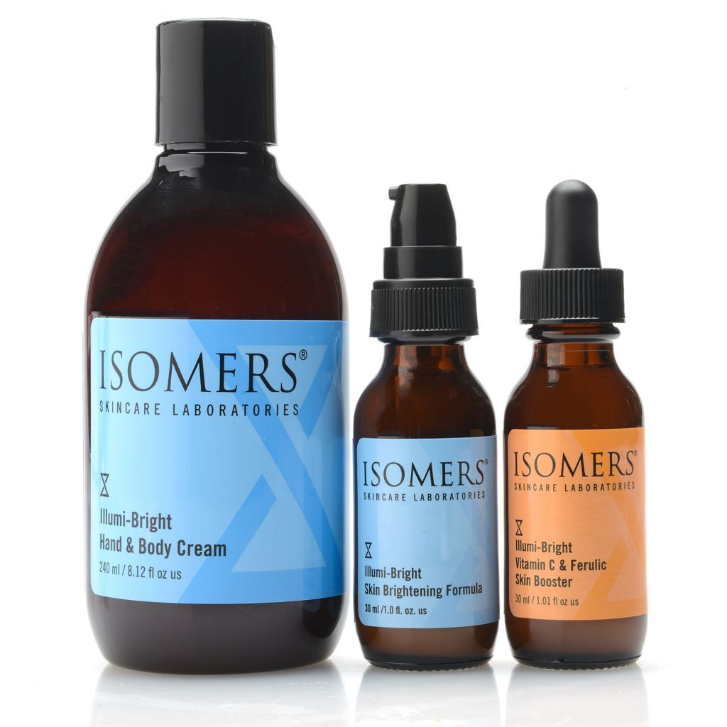312-062- ISOMERS Skincare Illumi-Bright Trio Skincare Set for Face, Hands & Body