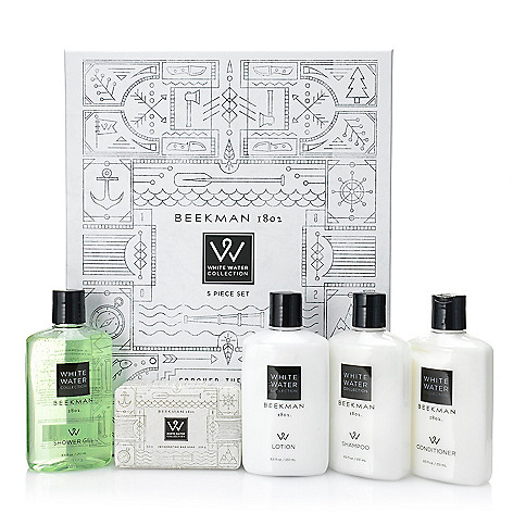 312-275- Beekman 1802 Five-Piece White Water "Conquer the World" Collection w/ Gift Box