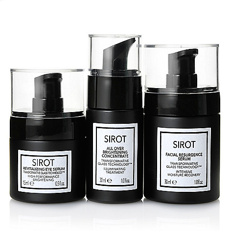 312-394- SIROT™ Three-Piece "Stop the Clock" Transformative Glass Anti-Aging Skincare Set