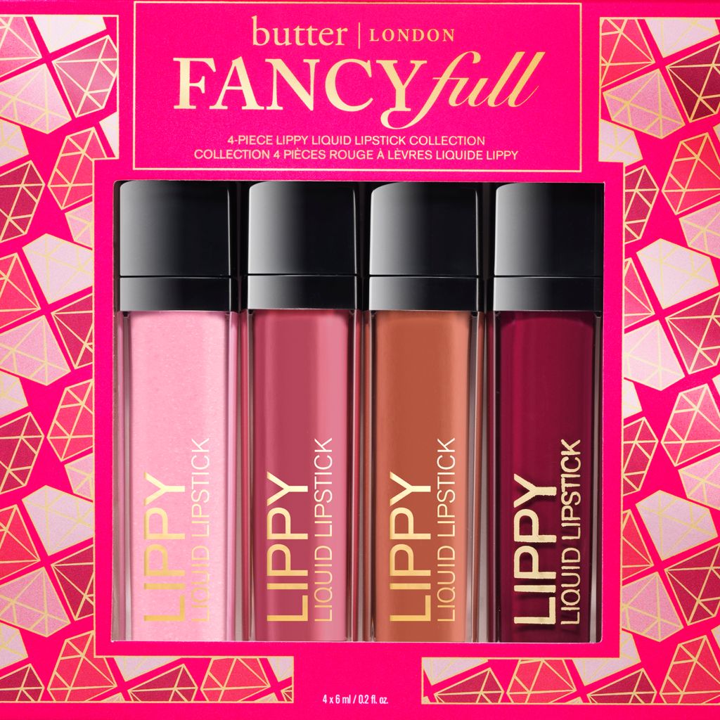 312-409- butter LONDON Four-Piece "FANCYfull" Lippy Liquid Lipstick Collection