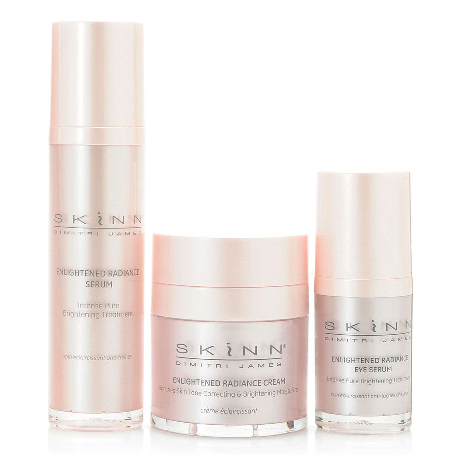 312-567- Skinn Cosmetics 3-Piece Enlightened Radiance Skincare Set w/ Bonus Body Lotion
