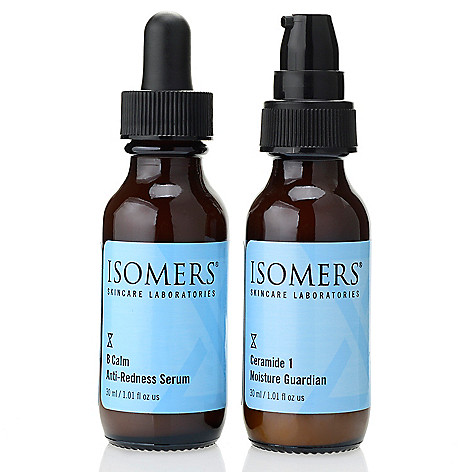 312-659- ISOMERS Skincare Calm & Soothe Red Relief Serum & Moisturizer Duo 1 oz Each