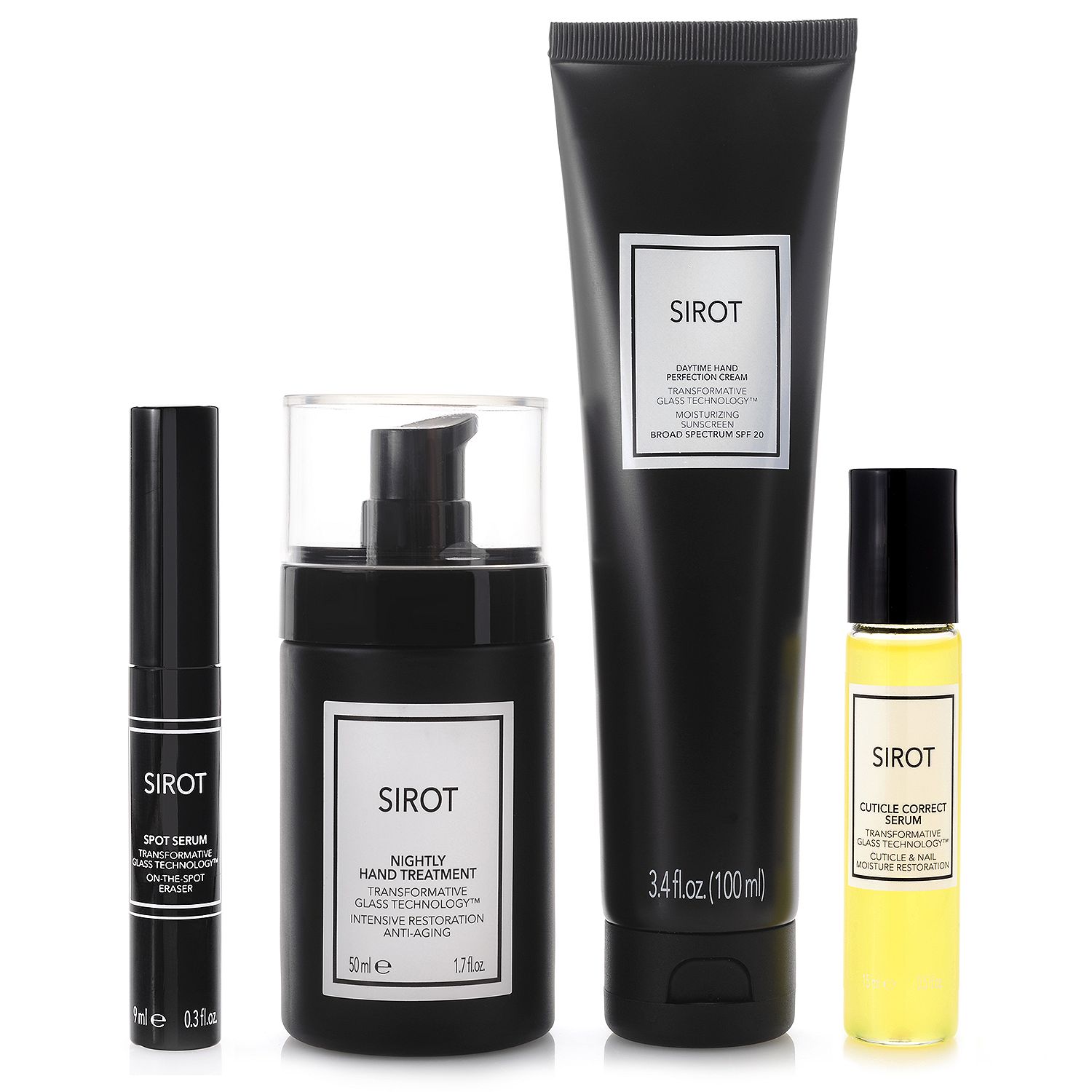 312-804- SIROT™ 4-Piece Transformative Glass Anti-Aging Complete Hand Care Collection