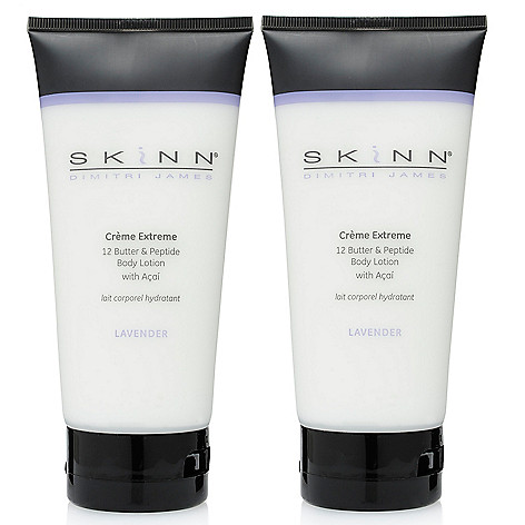 313-051- Skinn Cosmetics Lavender Creme Extreme Body Lotion Duo 6.5 oz Each
