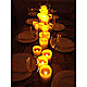 Candles on table setting