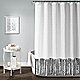 Silver shower curtain