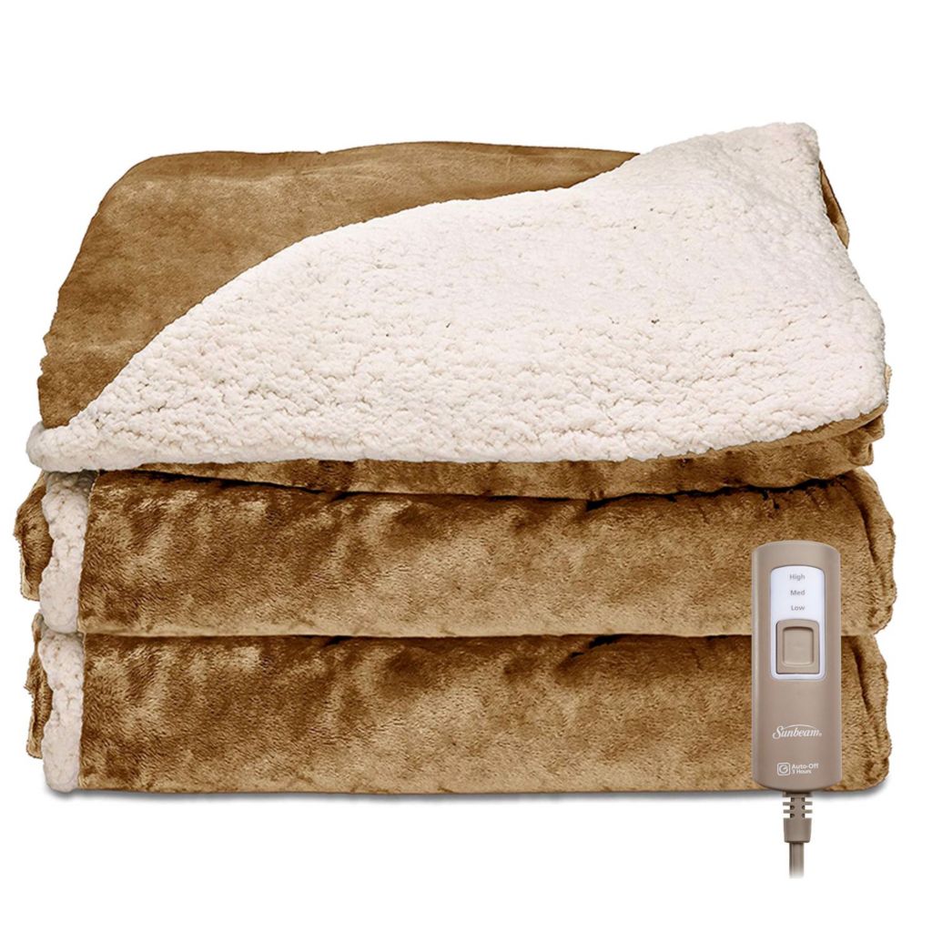 Sunbeam royal mink heated throw sale