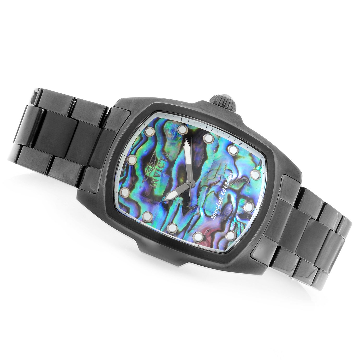 638-905- Invicta Baby or Grand Lupah Quartz Abalone Dial Bracelet Watch