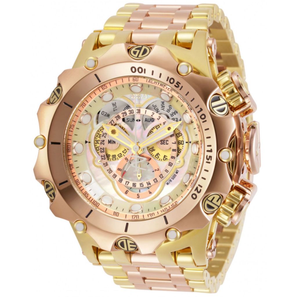 Invicta Reserve Venom Fusion 52mm Swiss Quartz Master Calendar Watch on sale at shophq 656 908