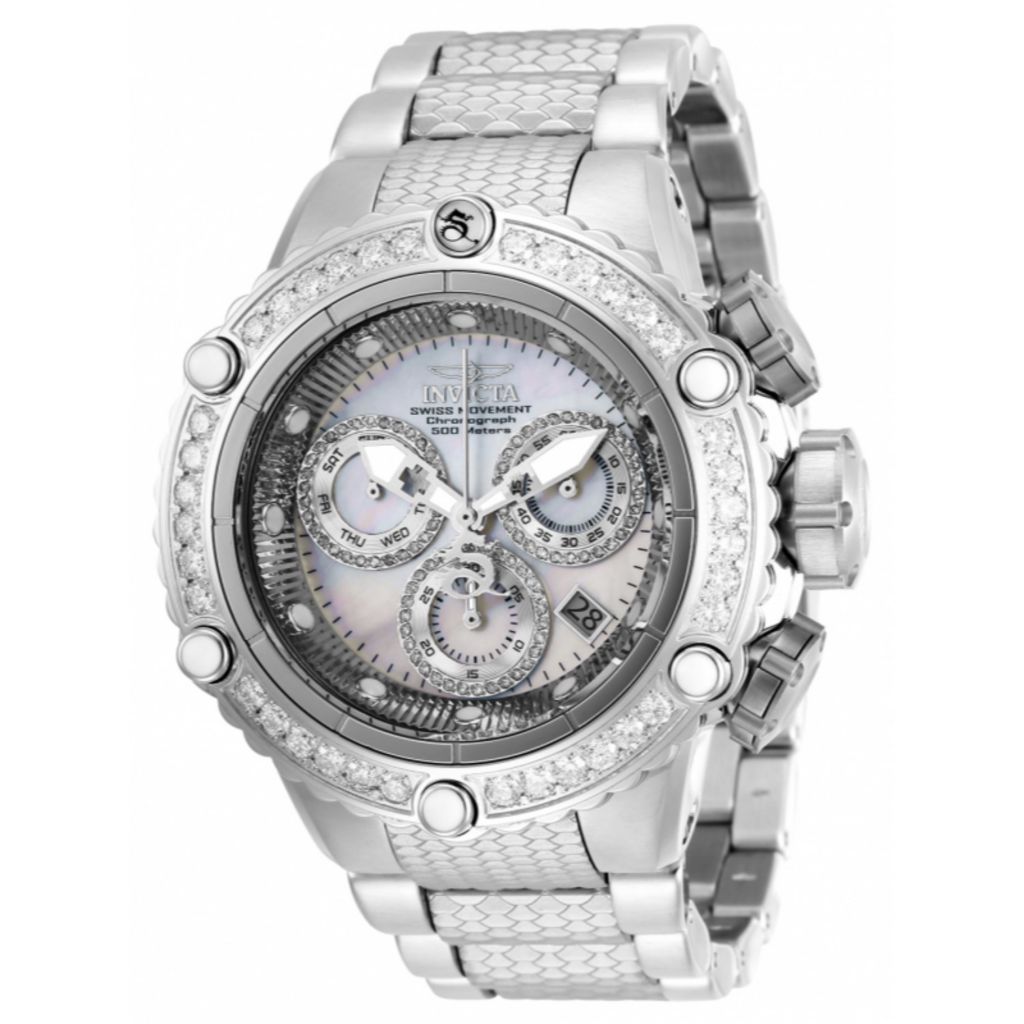 Invicta Men s 50mm Subaqua Noma VI Swiss Quartz Chronograph 3.43ct Diamond Watch w Dive Case on sale at shophq 661 506