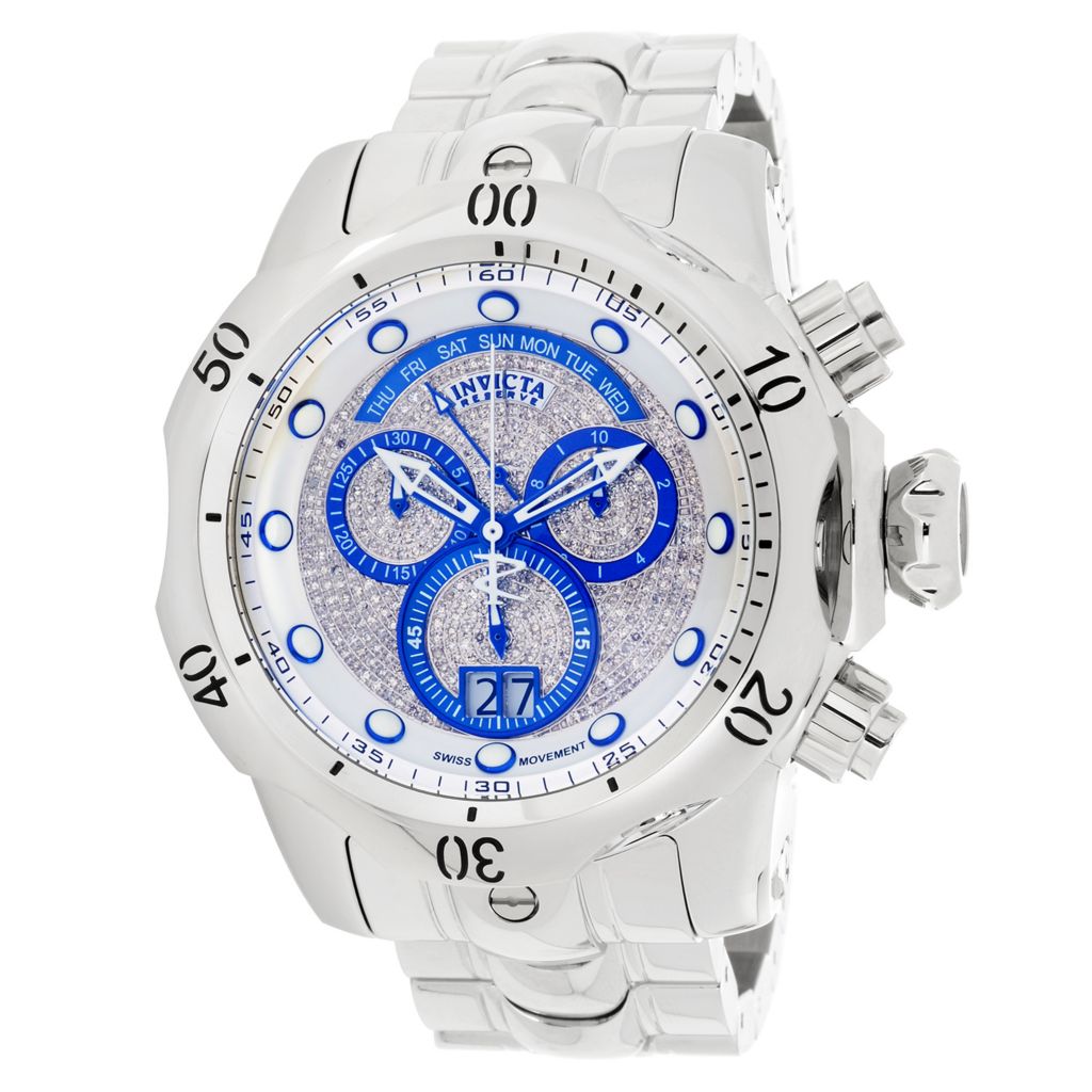 Invicta Reserve Men s 58mm Grand Venom 10th Anniversary Ltd Ed 1.40ctw Diamond Swiss Quartz Watch on sale at shophq 669 594