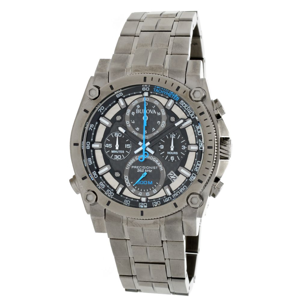 Bulova men's 47mm precisionist stainless steel chronograph watch sale