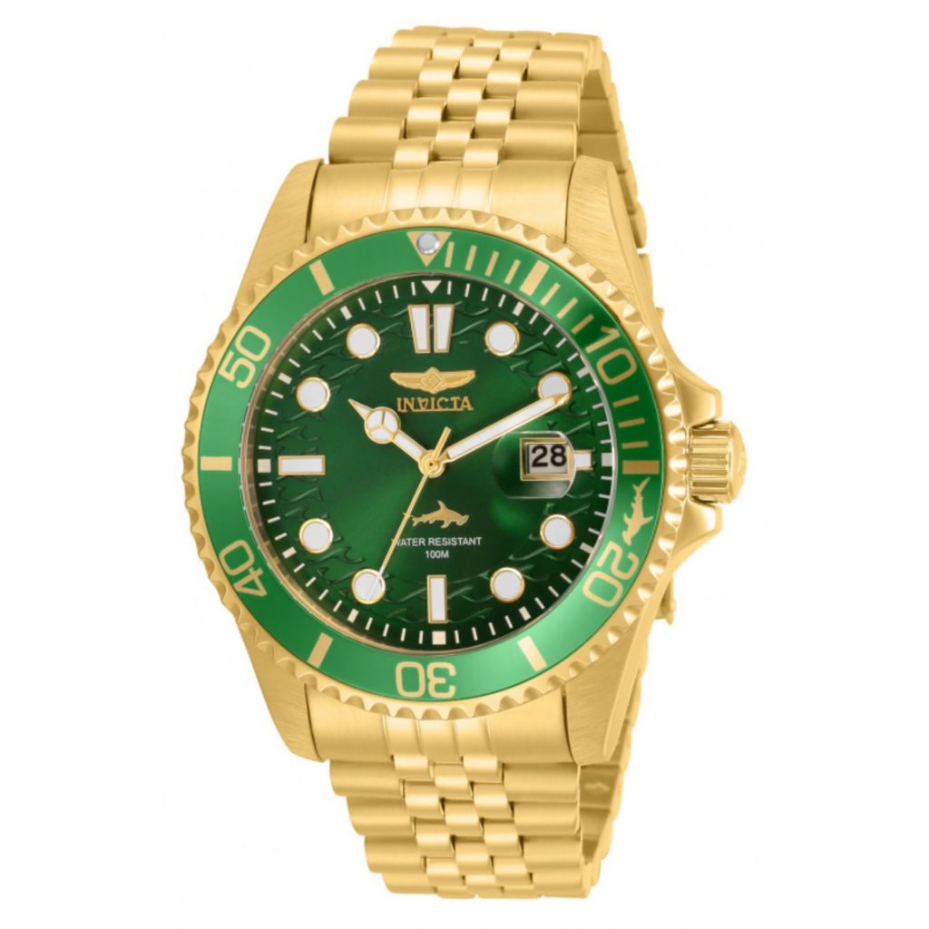 Invicta discount gold green