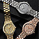 Silver-tone, gold-tone and rose-tone watches