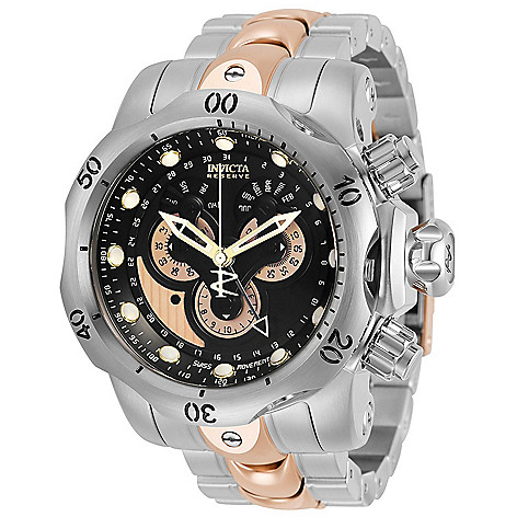 Invicta Reserve Men's, 52mm Venom Swiss, Quartz Chronograph, Master  Calendar, Bracelet Watch on sale at shophq.com - 674-049
