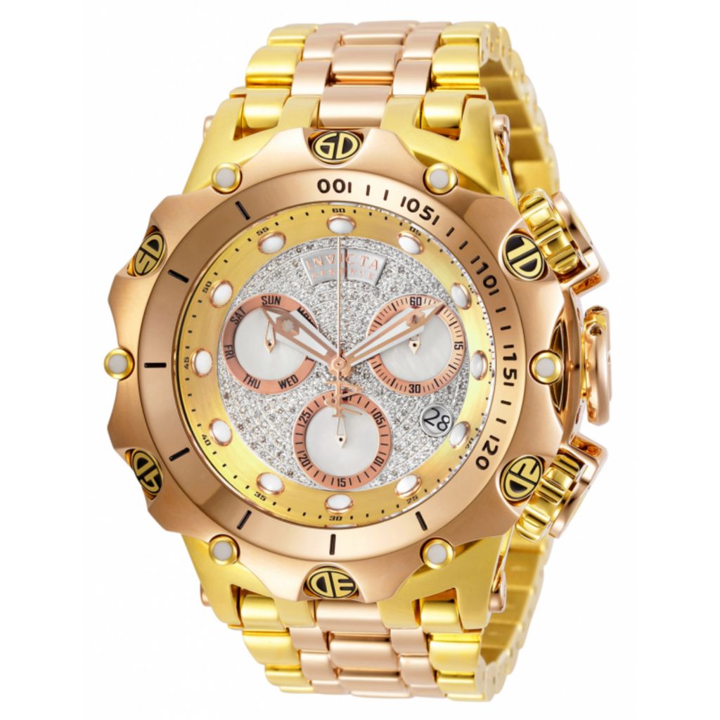 Invicta Reserve Men s 52mm Venom Hybrid Swiss Quartz Chronograph 1.07ctw Diamond Watch on sale at shophq 675 798