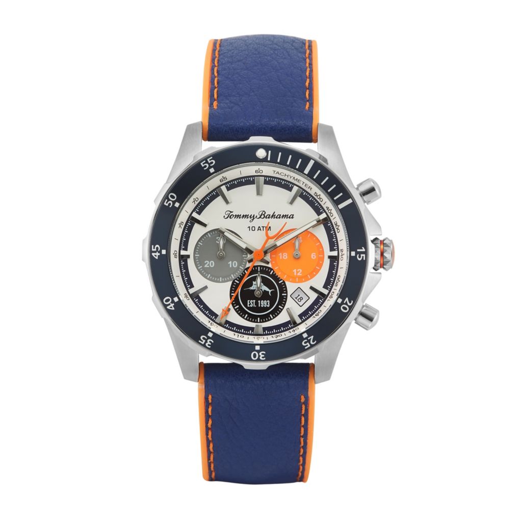 tommy bahama silicone diver men's watch