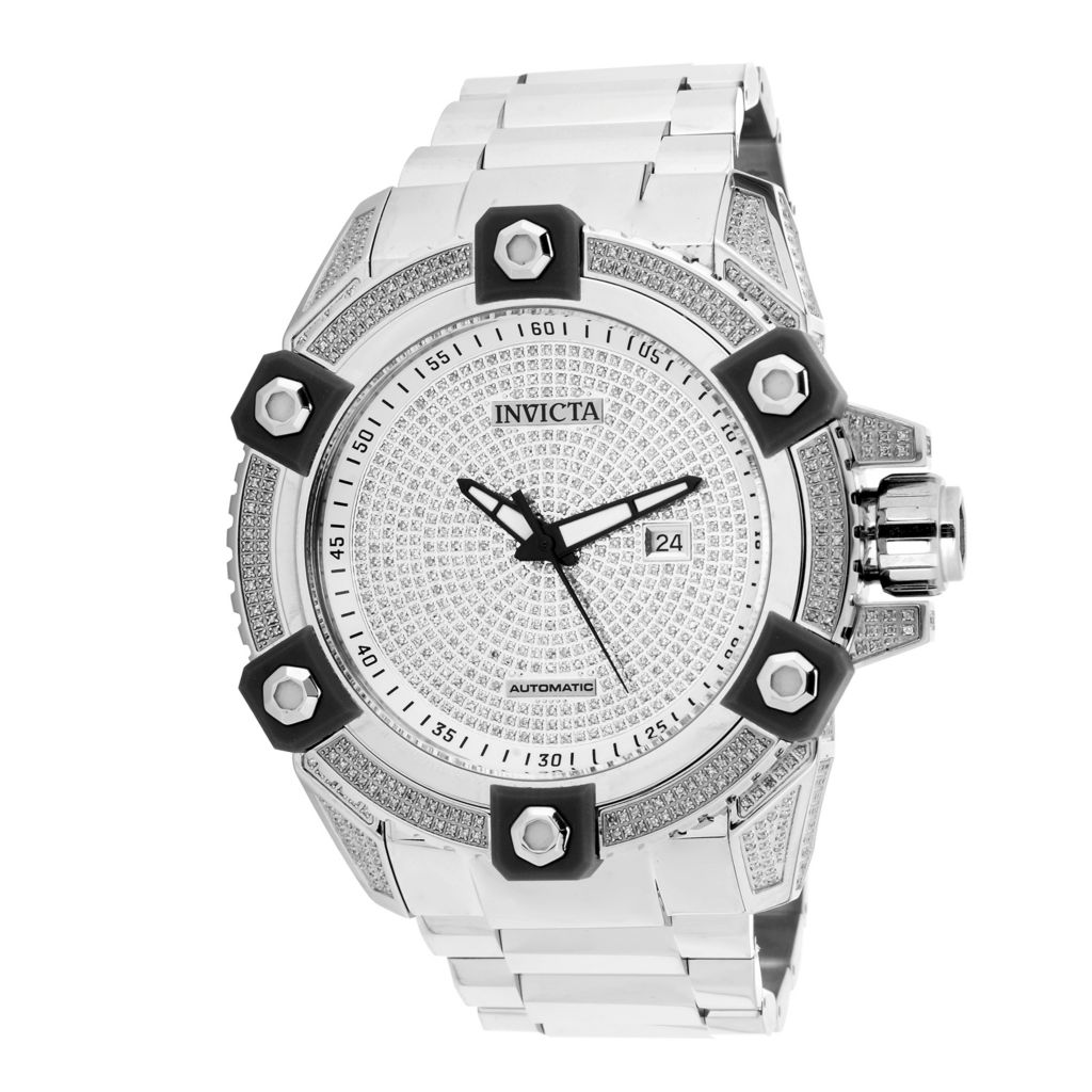 Invicta Men s 63mm Grand Octane Ltd Ed Automatic 4.35ctw Diamond Bracelet Watch on sale at shophq 676 842