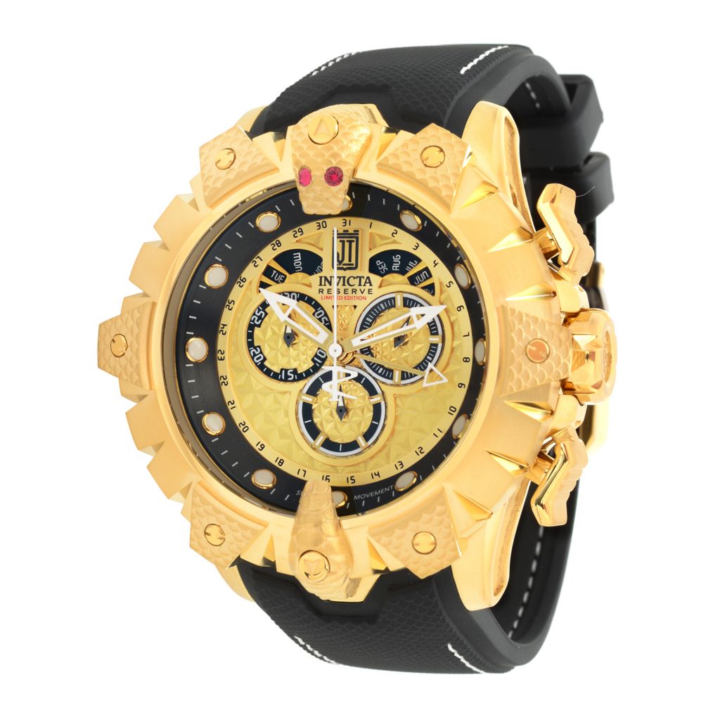 Invicta Reserve JT 52mm Venom Viper Master Calendar Ltd Edition Swiss Quartz Chronograph Watch on sale at shophq 677 432