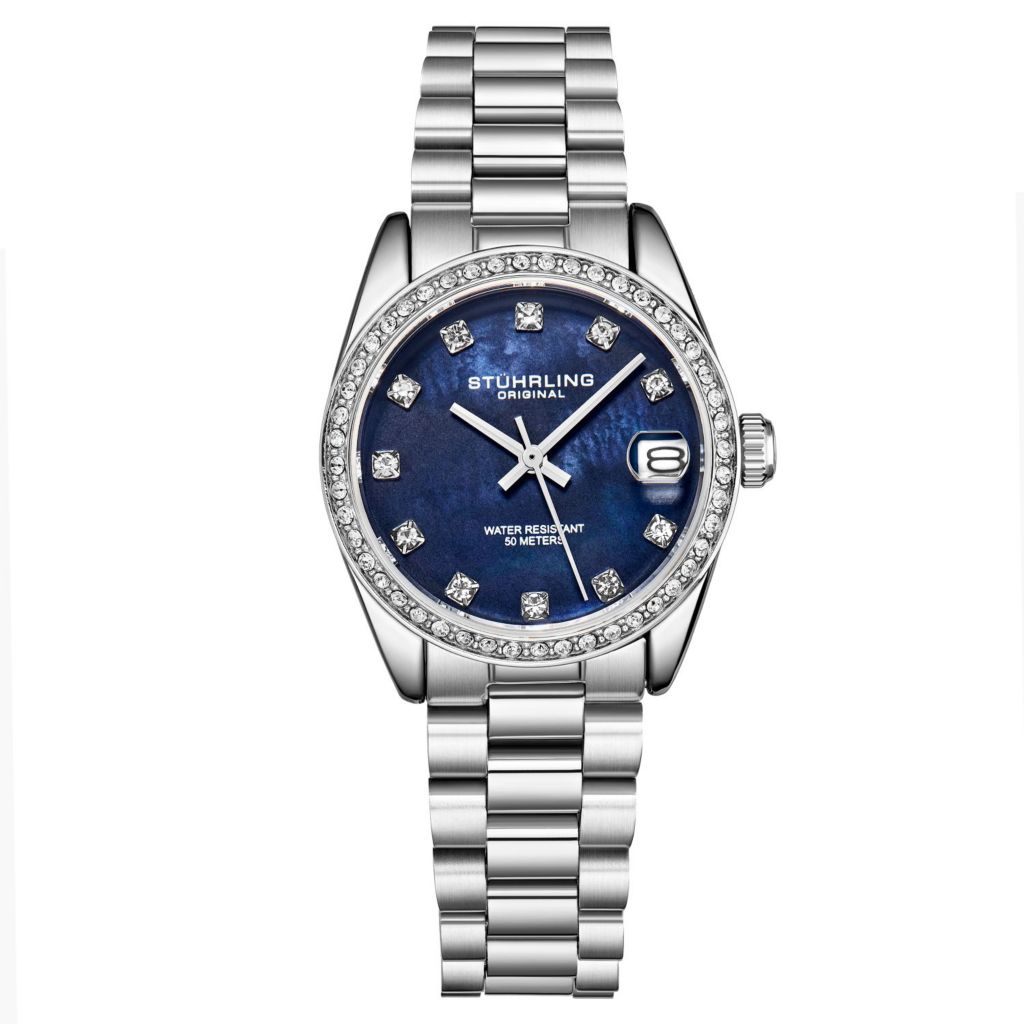 Stuhrling Original Women's Quartz Date Stainless Steel Bracelet