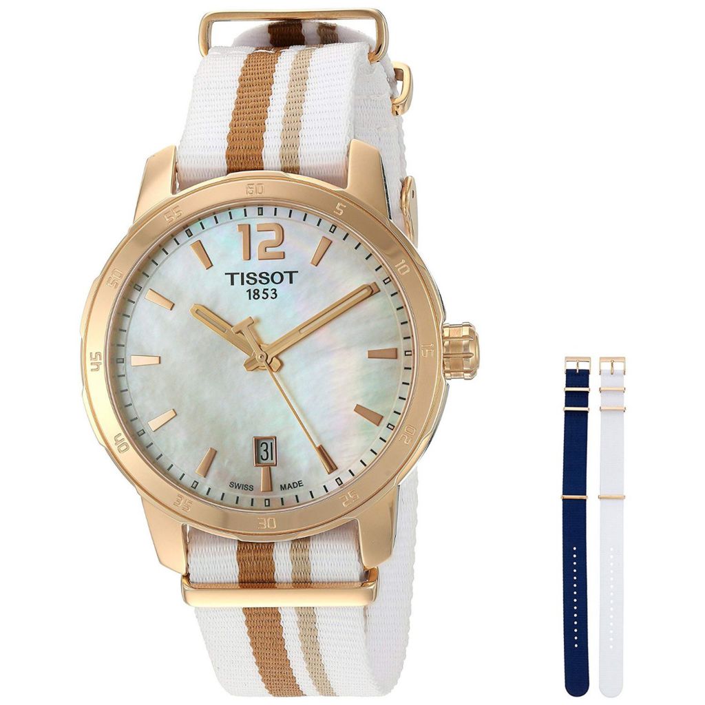 Tissot quickster shop mother of pearl