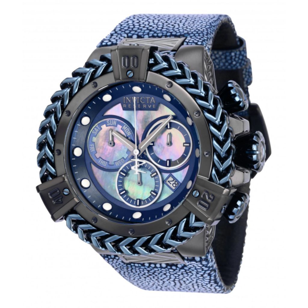 Invicta Bolt Herc Reserve Men s 56mm Swiss Quartz Chronograph Stingray Strap Watch on sale at shophq 679 497