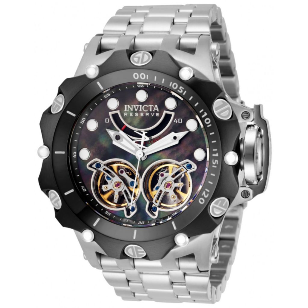 Invicta Reserve Venom Fusion 52mm Auto Double Open Heart Watch